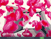 Tablet Screenshot of aleksandraartwork.com